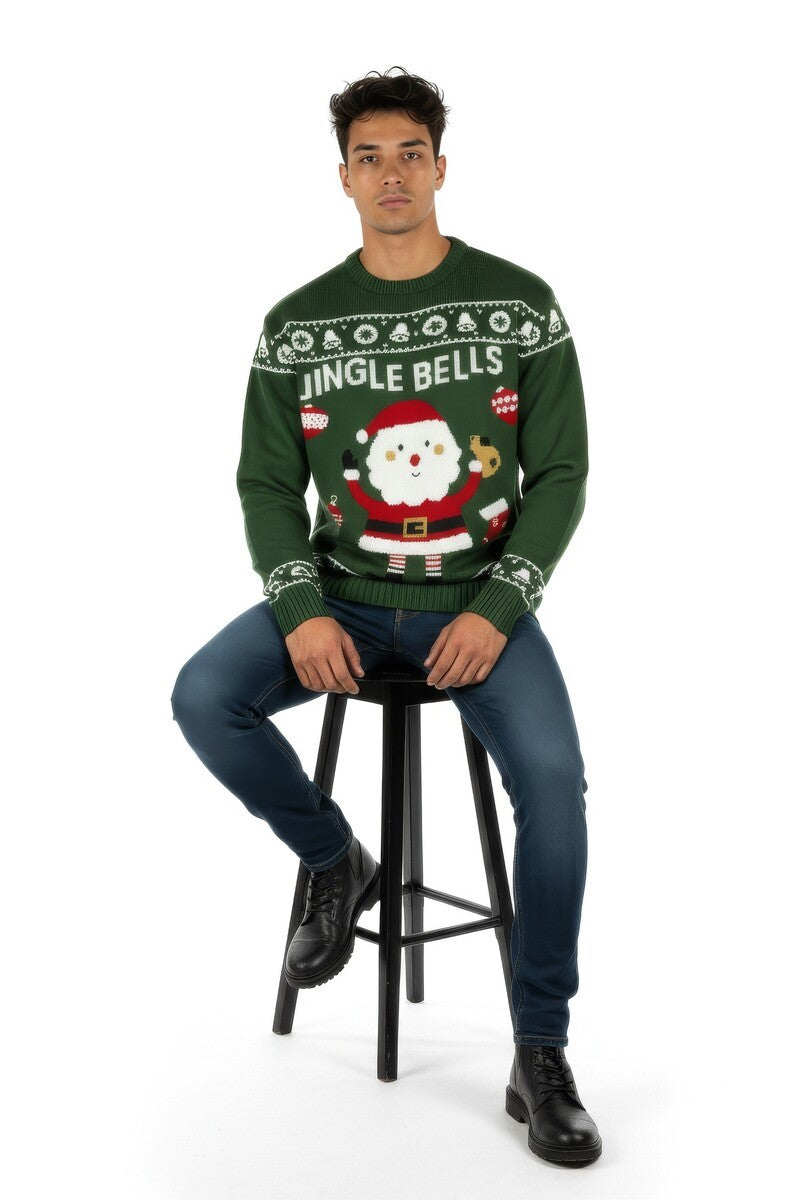 Jingle Bells Santa Sweater | Forever 21 Men
