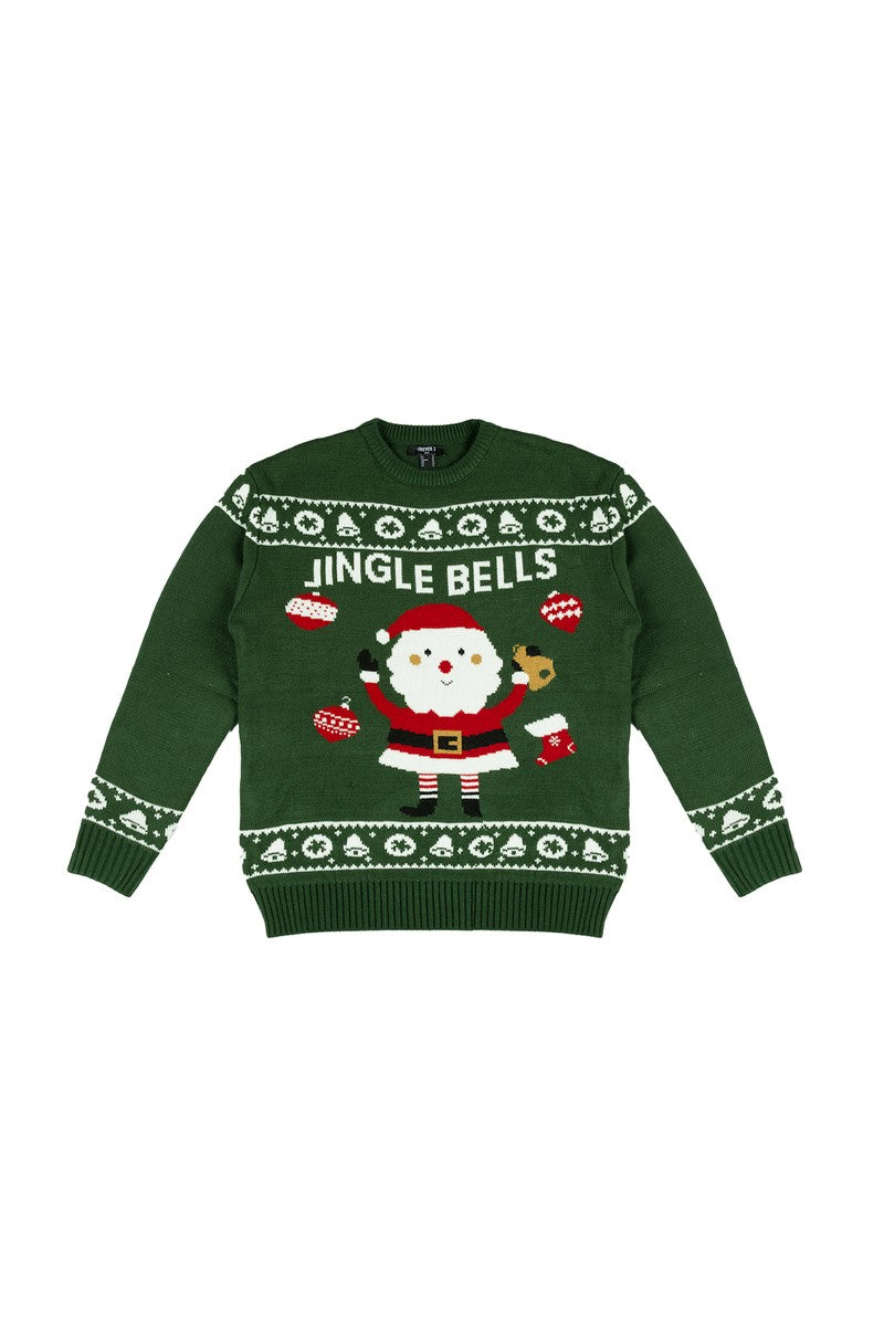 Jingle Bells Santa Sweater | Forever 21 Men