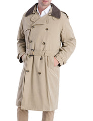 Iconic Double Breasted Trench Coat British Khaki | Forever 21 Men