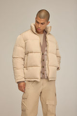 Quilted Funnel-Neck Puffer Jacket | Forever 21 Men