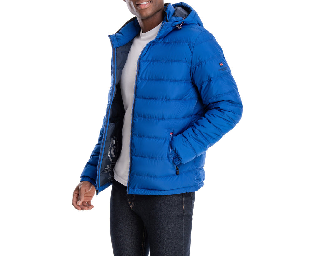 Qulited Hooded Packable Puffer Royal | Forever 21 Men