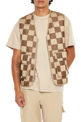 Checkered Cargo Vest | Forever 21 Men