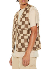 Checkered Cargo Vest | Forever 21 Men