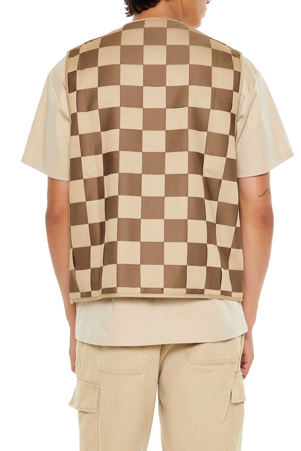 Checkered Cargo Vest | Forever 21 Men