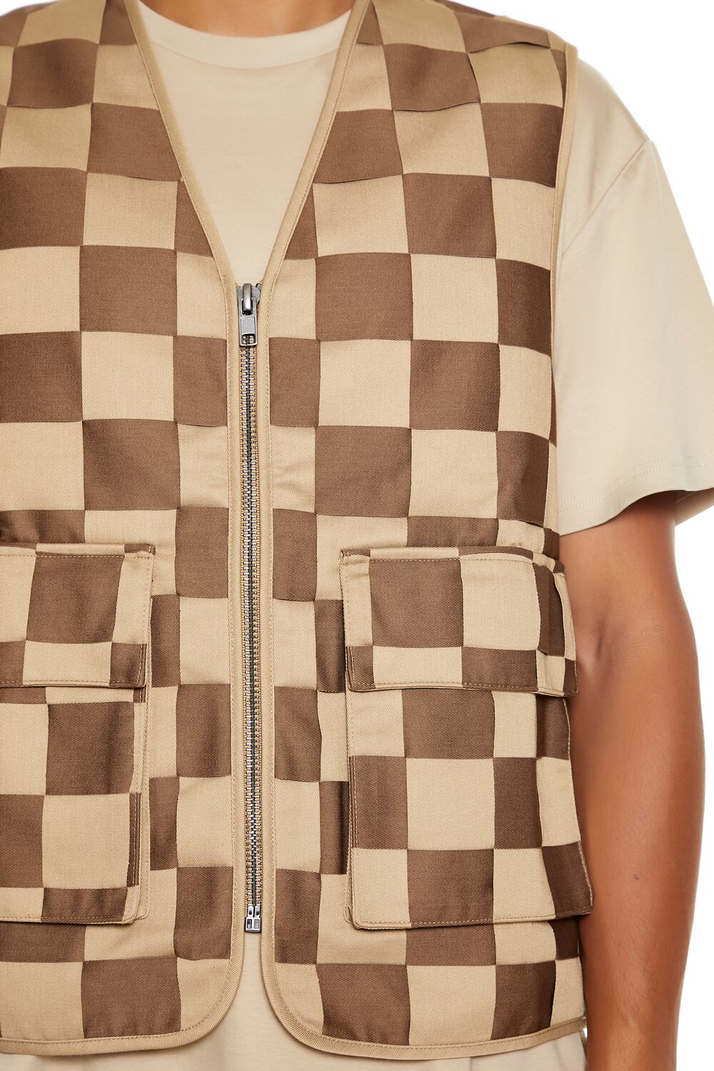 Checkered Cargo Vest | Forever 21 Men