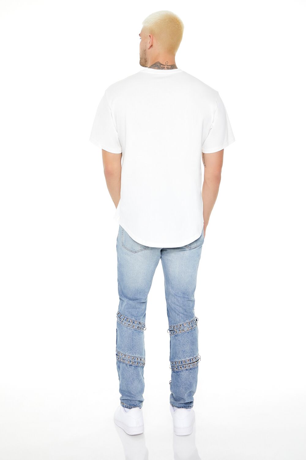 Grommet Cutout Slim-Fit Jeans | Forever 21 Men