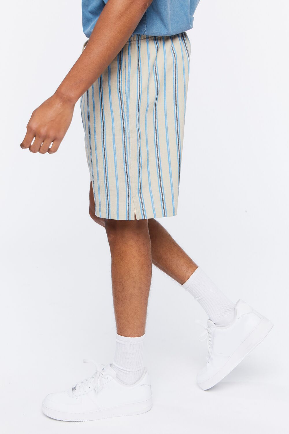 Reworked Striped Drawstring Shorts | Forever 21 Men