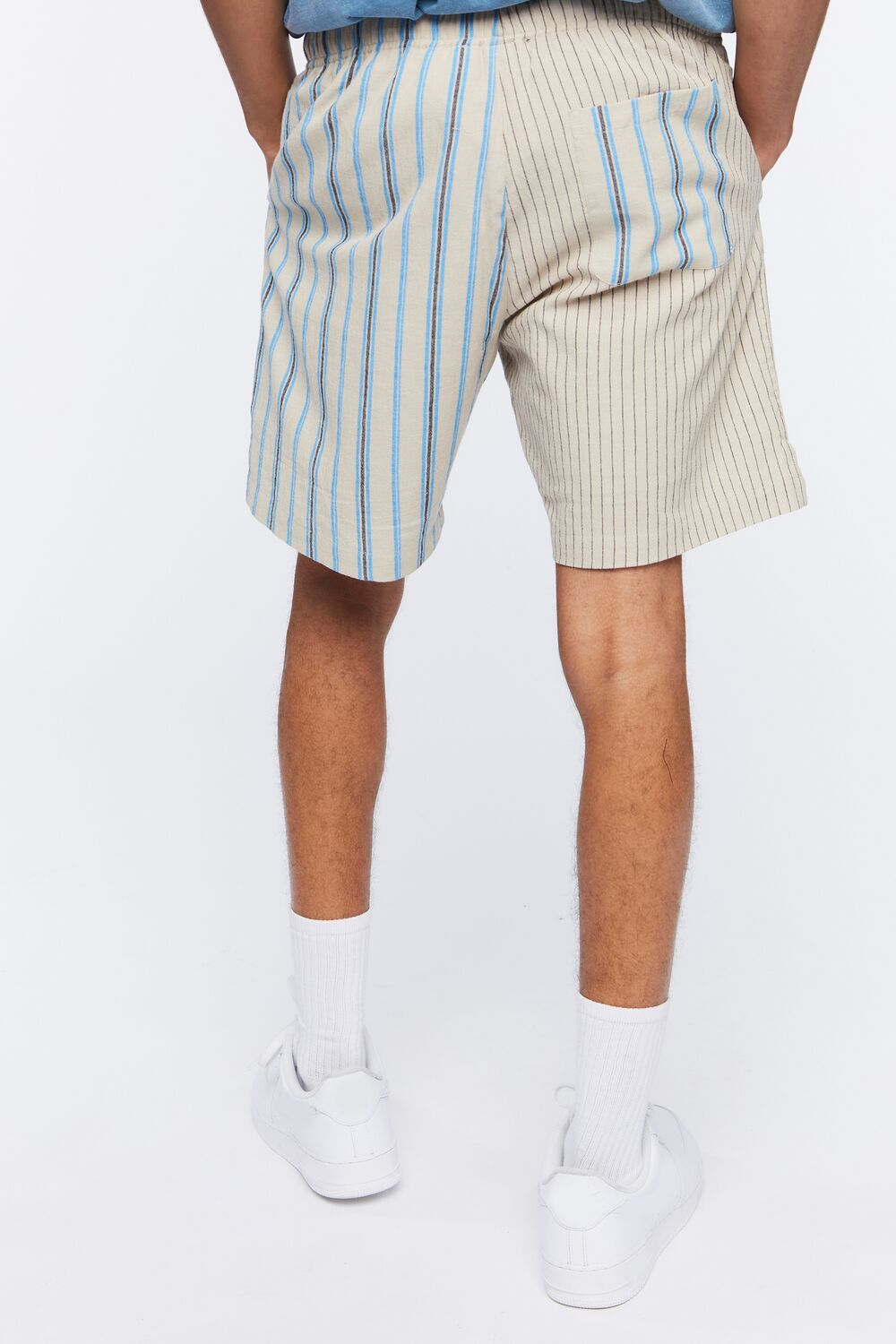 Reworked Striped Drawstring Shorts | Forever 21 Men