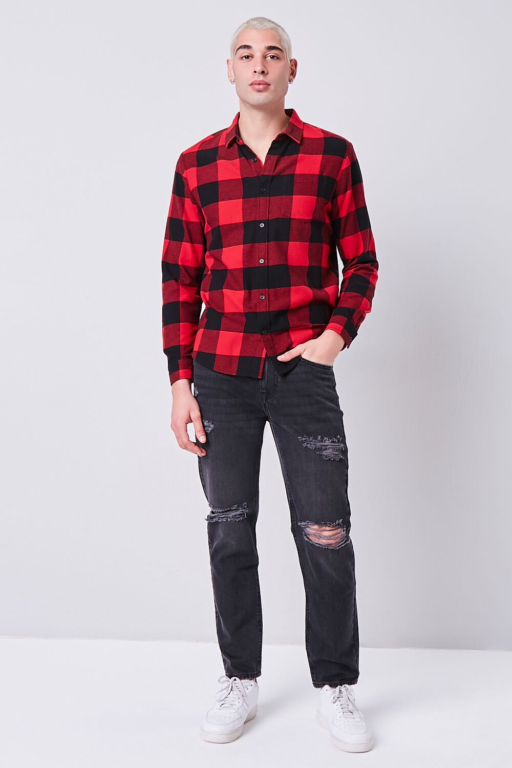 Distressed Straight-Leg Jeans | Forever 21 Men