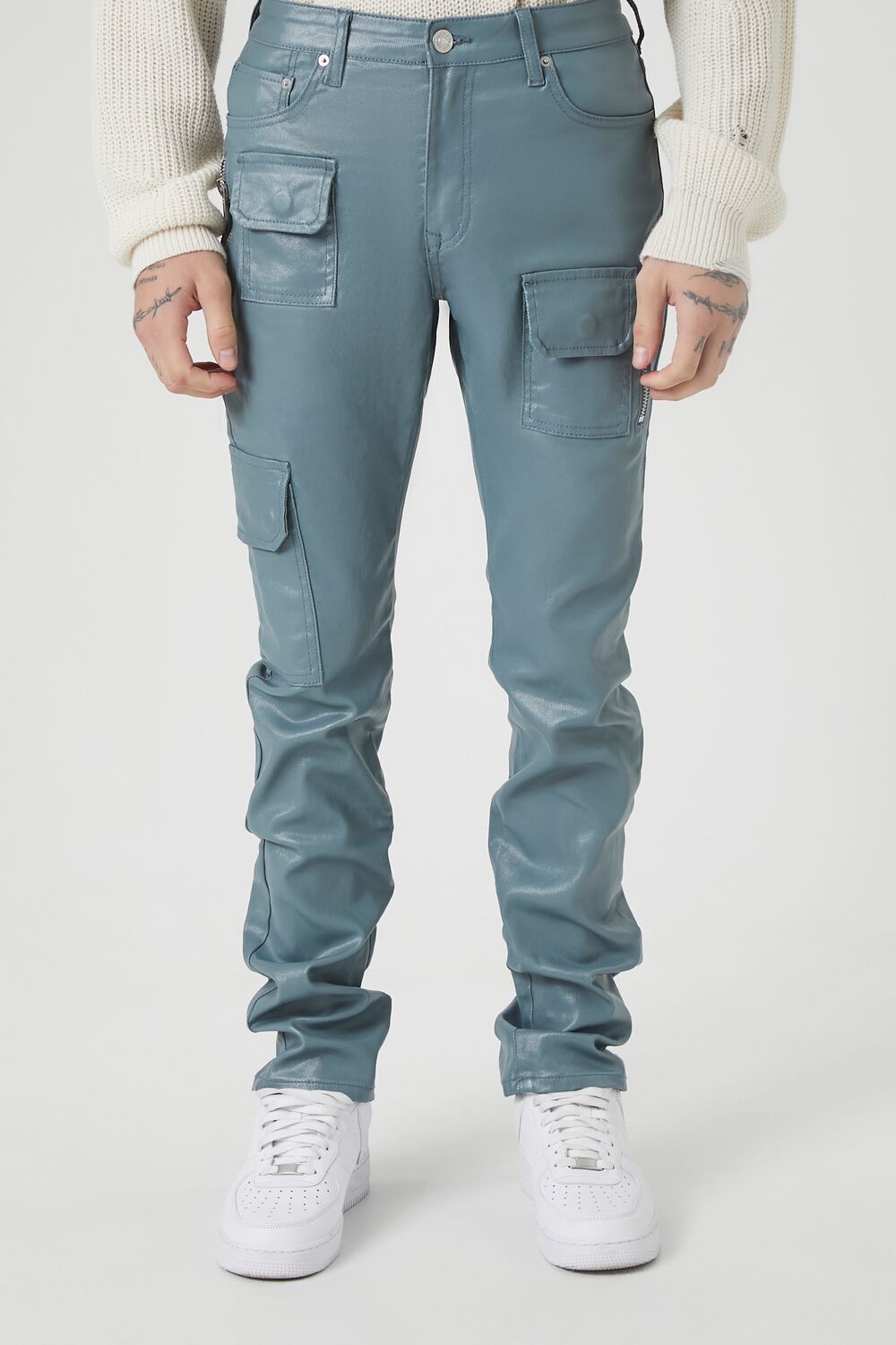 Mid-Rise Cargo Skinny Jeans | Forever 21 Men