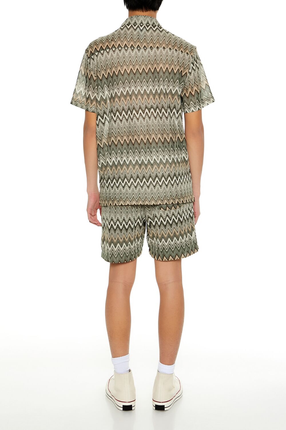 Multi Zigzag Drawstring Shorts | Forever 21 Men