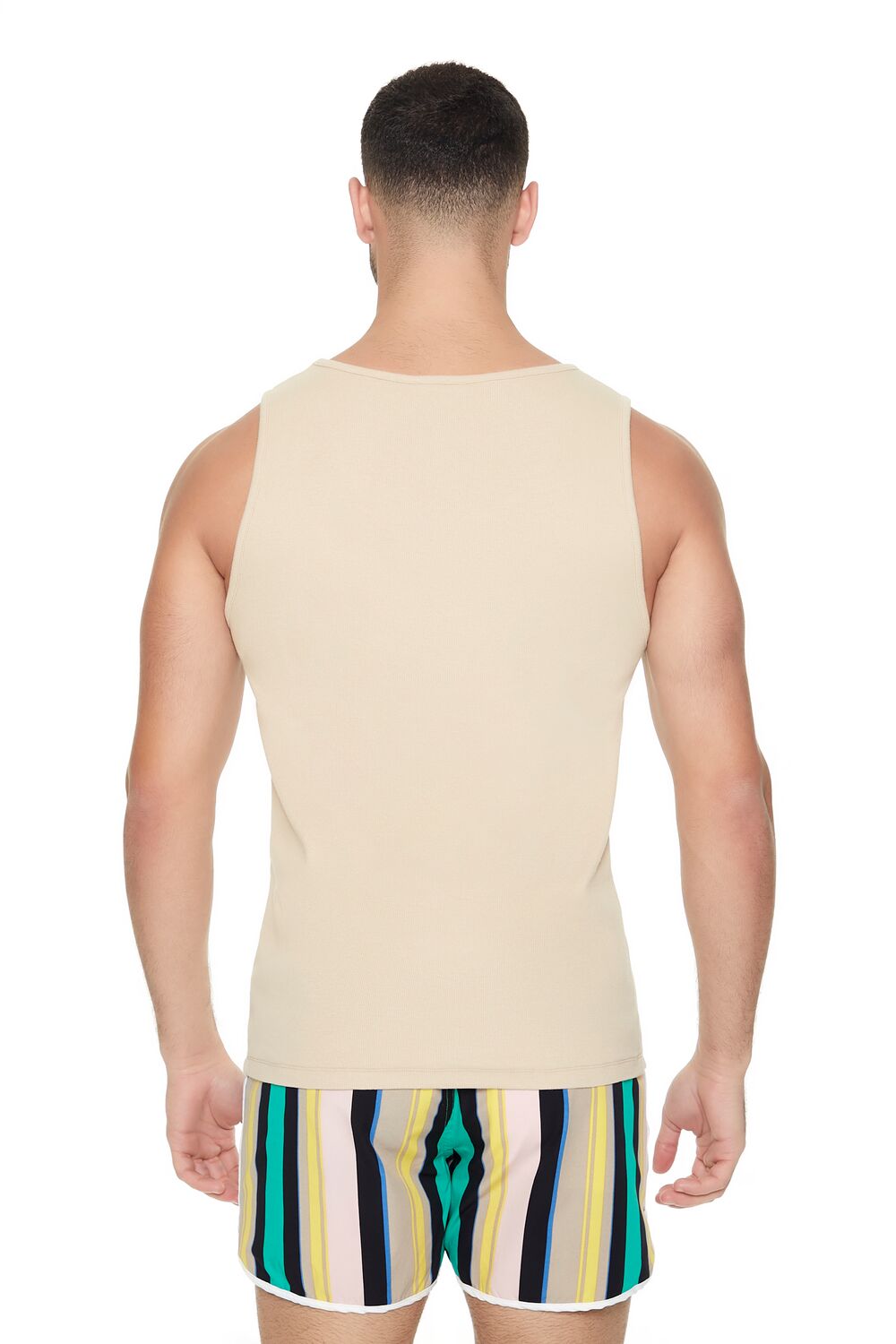 Striped Drawstring Short Inseam Swim Trunks | Forever 21 Men