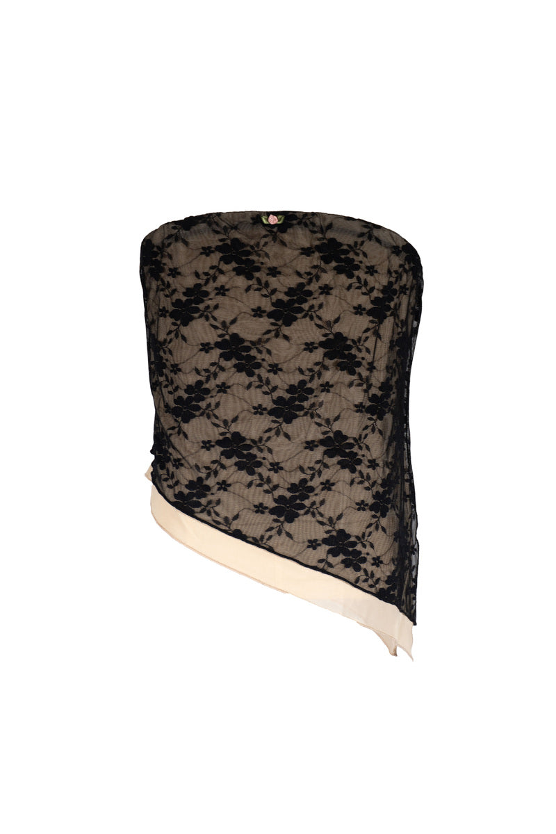 Plus Size Floral Lace Asymmetrical-Hem Tube Top | Forever 21 on sale