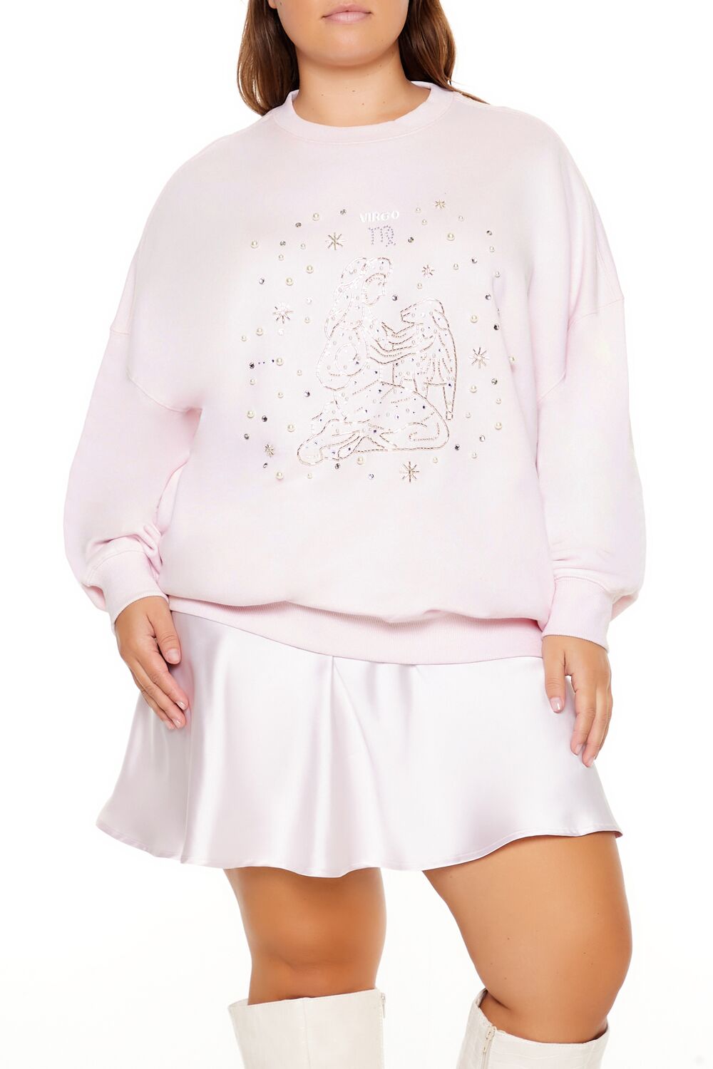 Plus Size Beaded Virgo Pullover | Forever 21 discount