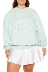 Plus Size Beaded Sagittarius Pullover | Forever 21 US