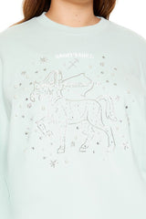 Plus Size Beaded Sagittarius Pullover | Forever 21 US