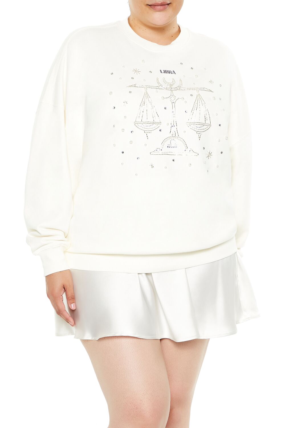 Plus Size Beaded Libra Pullover | Forever 21 outlet