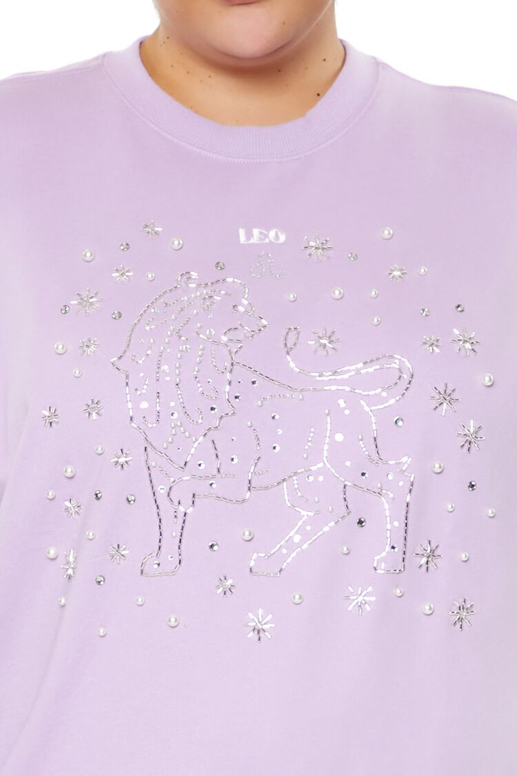 Plus Size Beaded Leo Pullover | Forever 21 online