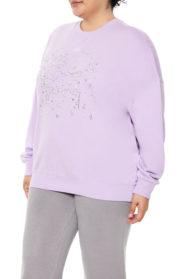 Plus Size Beaded Leo Pullover | Forever 21 online
