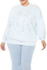 Plus Size Beaded Gemini Pullover | Forever 21 near me