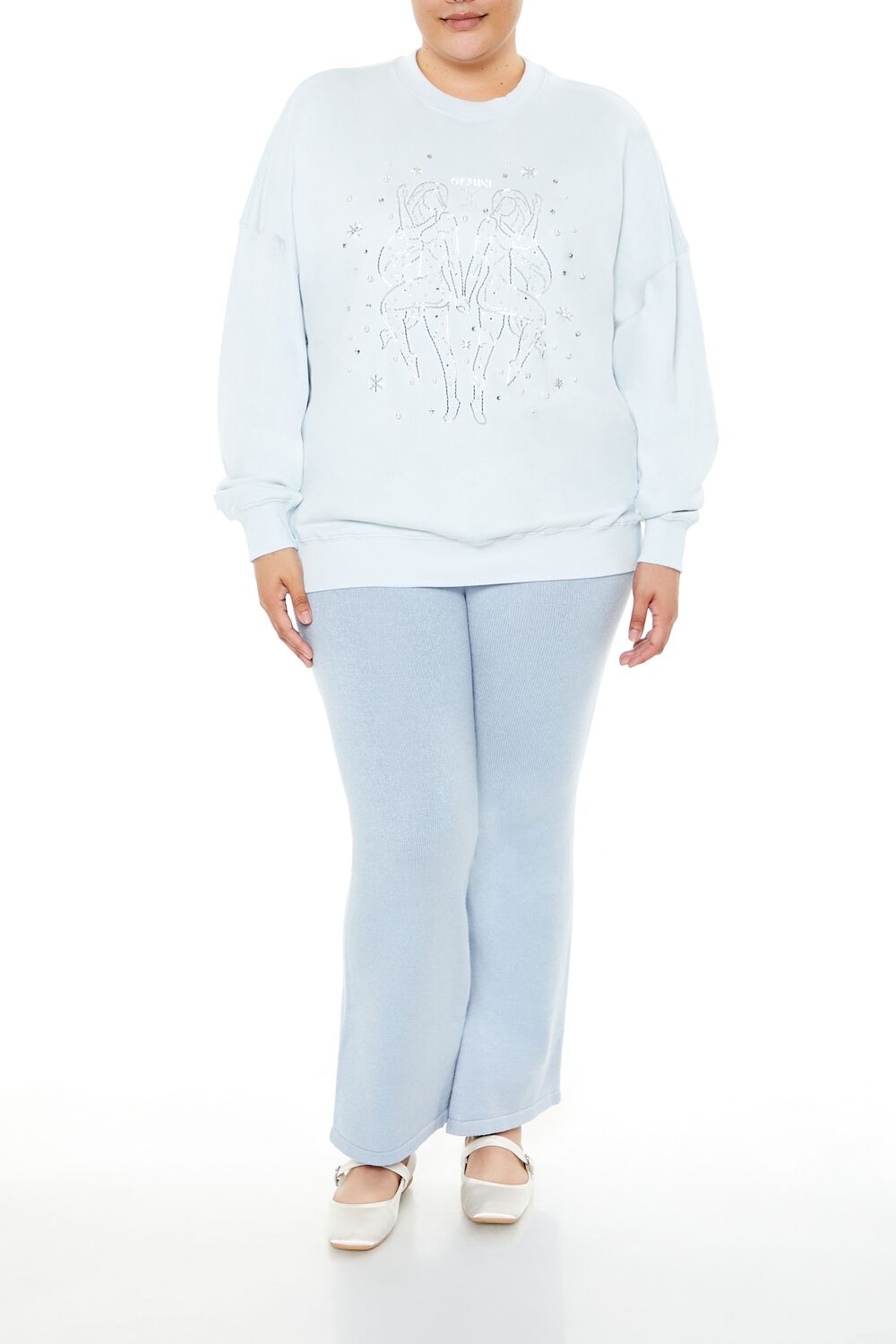 Plus Size Beaded Gemini Pullover | Forever 21 near me