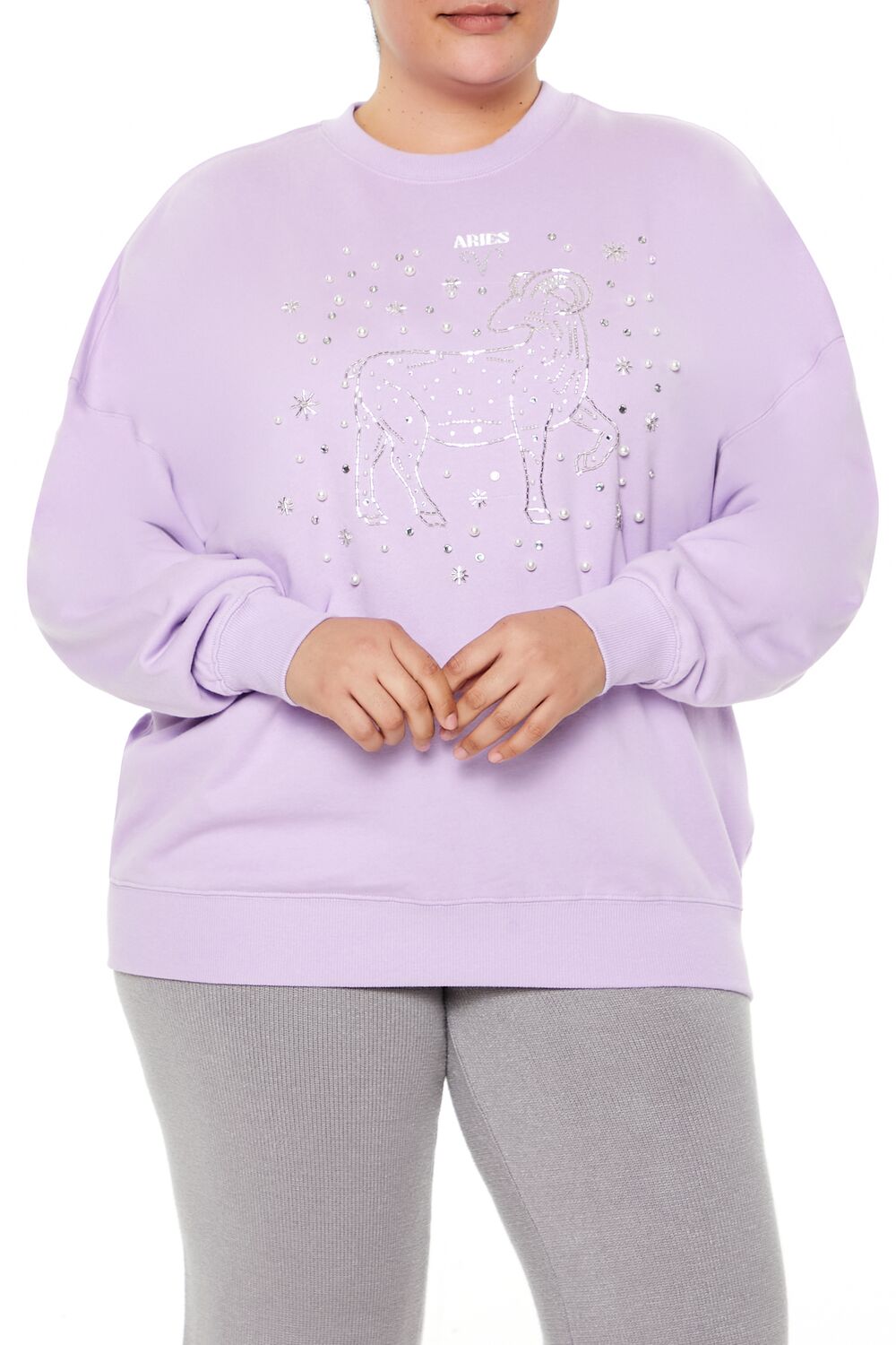 Plus Size Beaded Aries Pullover | Forever 21 sale