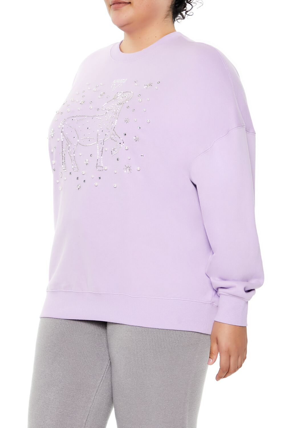 Plus Size Beaded Aries Pullover | Forever 21 sale