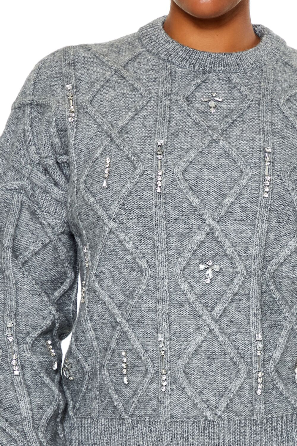 Plus Size Faux Gem Sweater | Forever 21 on sale