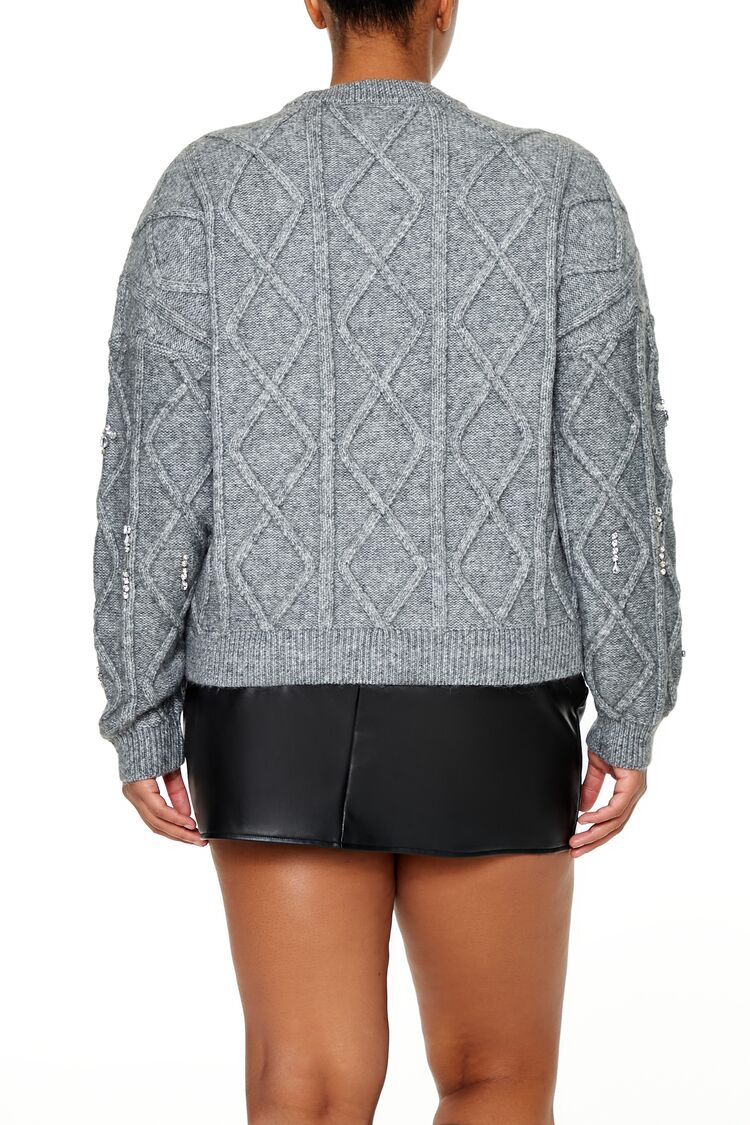 Plus Size Faux Gem Sweater | Forever 21 on sale