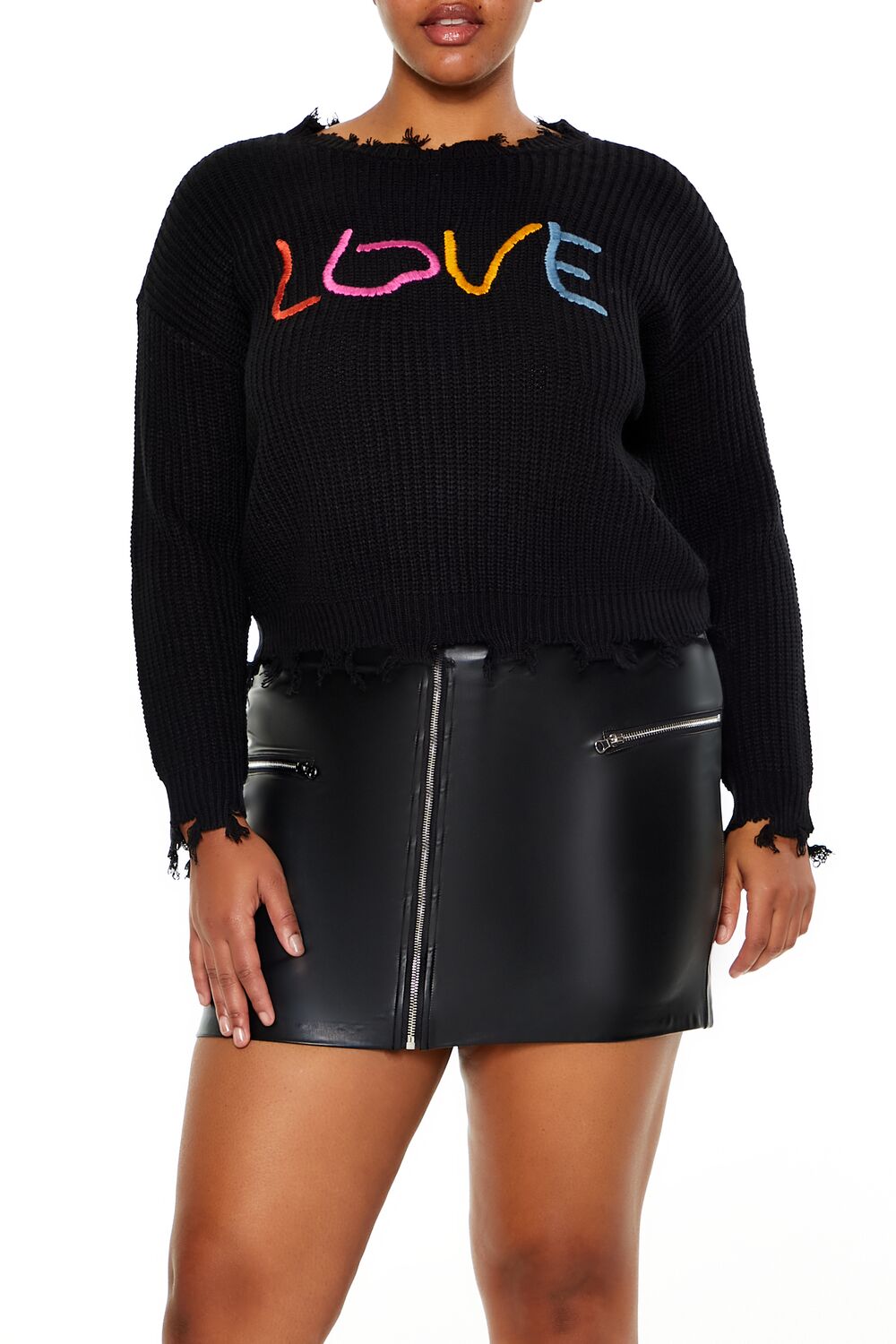 Plus Size Love Embroidered Sweater | Forever 21 outlet