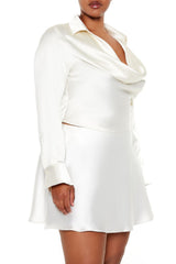 Plus Size Satin Cowl Crop Top | Forever 21 online