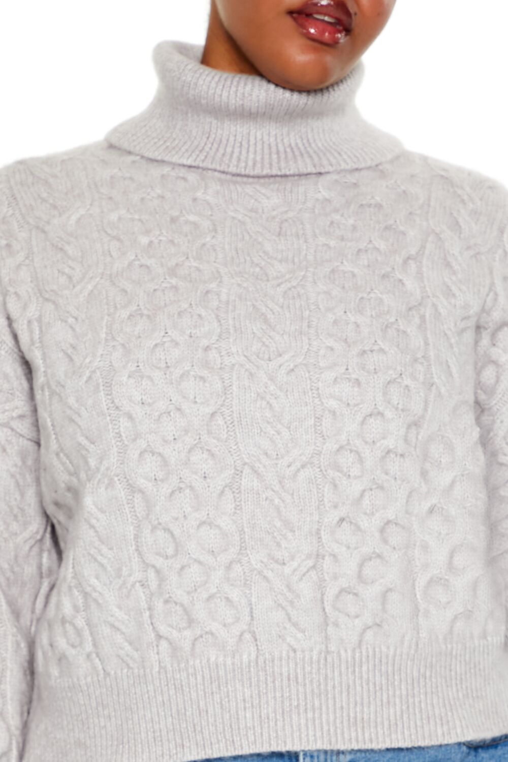 Plus Size Cable Knit Turtleneck Sweater | Forever 21 on sale