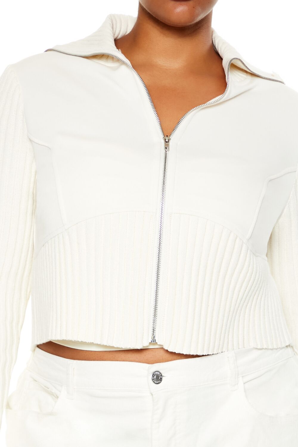 Plus Size Cropped Zip-Up Sweater | Forever 21 discount