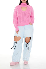 Plus Size Heart Cutout Sweater | Forever 21 outlet