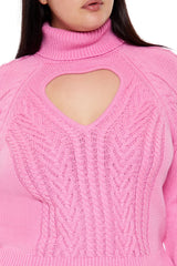 Plus Size Heart Cutout Sweater | Forever 21 outlet