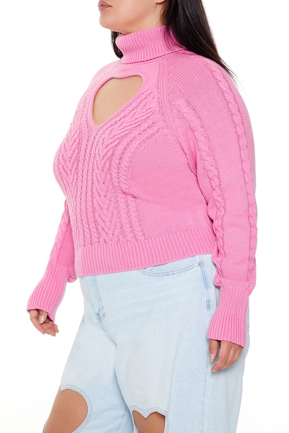 Plus Size Heart Cutout Sweater | Forever 21 outlet