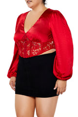 Plus Size Satin Corset Crop Top | Forever 21 on sale