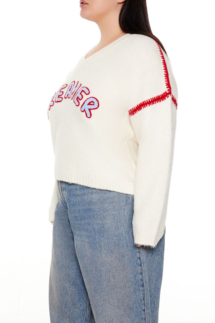 Plus Size Dreamer Fuzzy Knit Sweater | Forever 21 discount