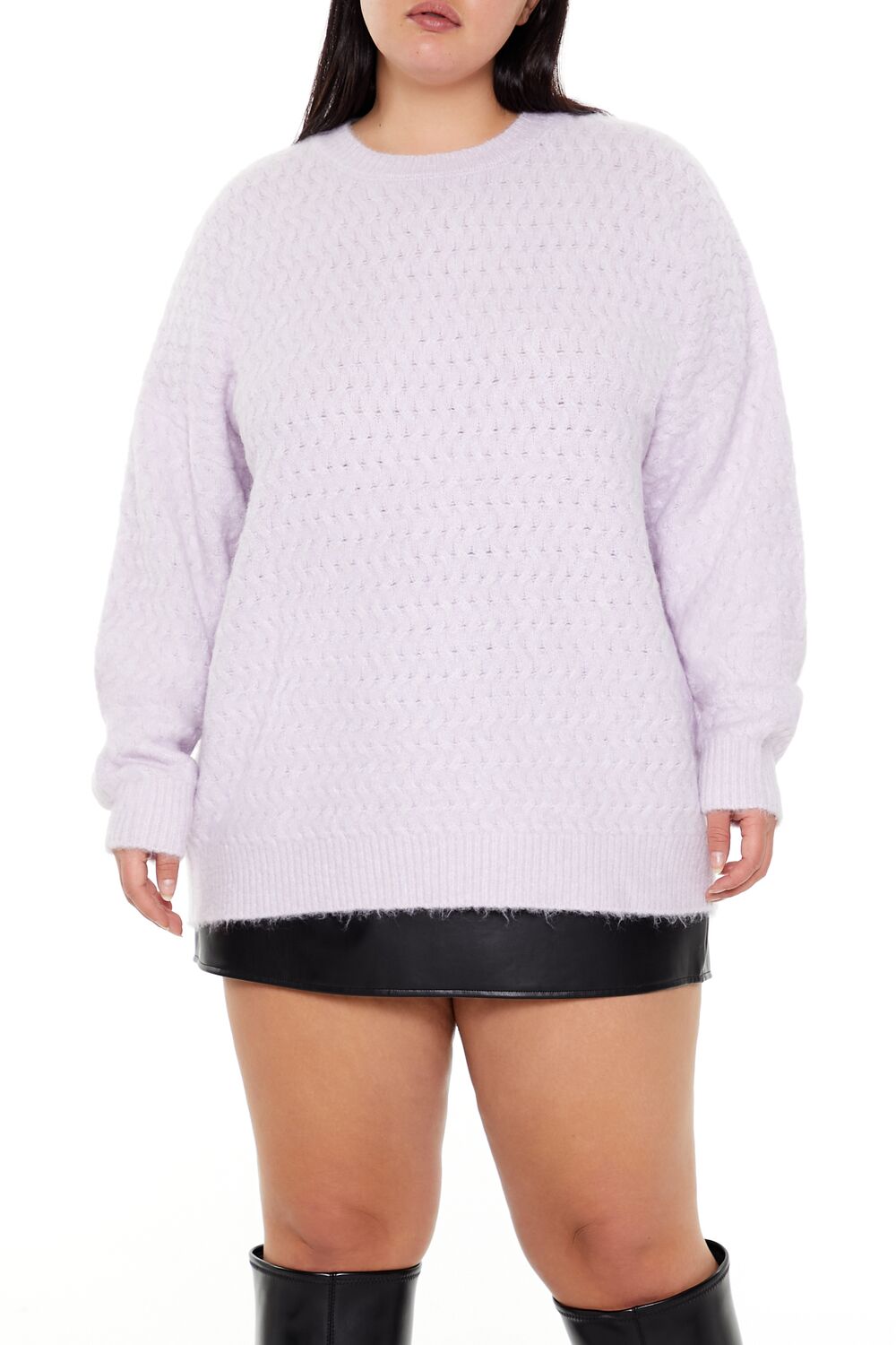 Plus Size Textured Drop-Sleeve Sweater | Forever 21 outlet