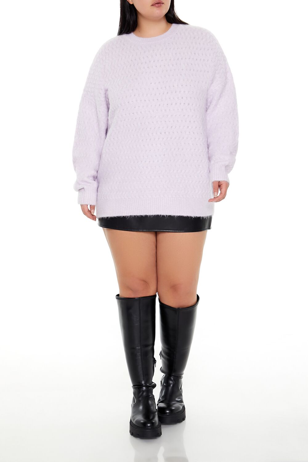 Plus Size Textured Drop-Sleeve Sweater | Forever 21 outlet