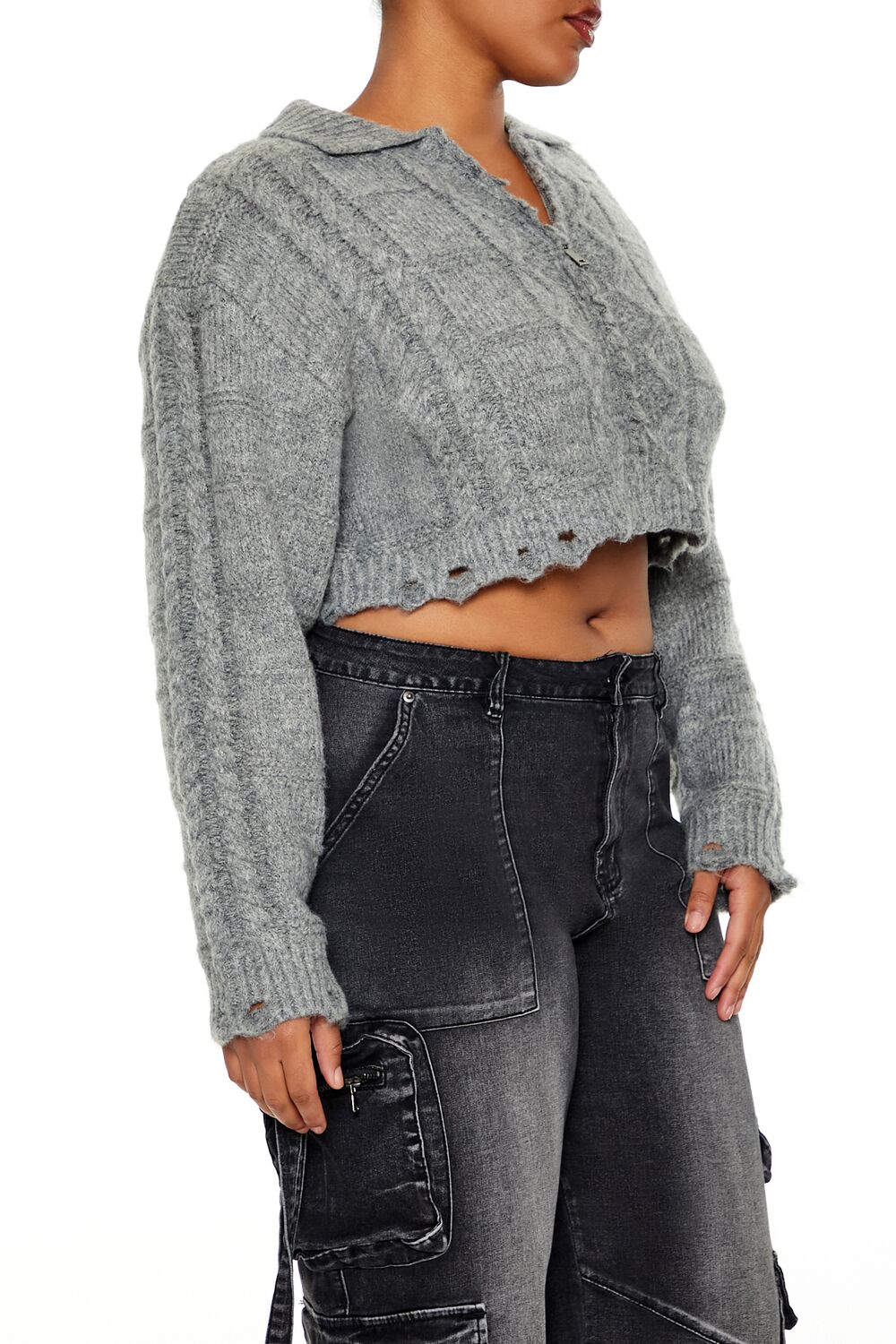 Plus Size Cable Knit Cropped Sweater | Forever 21 sale