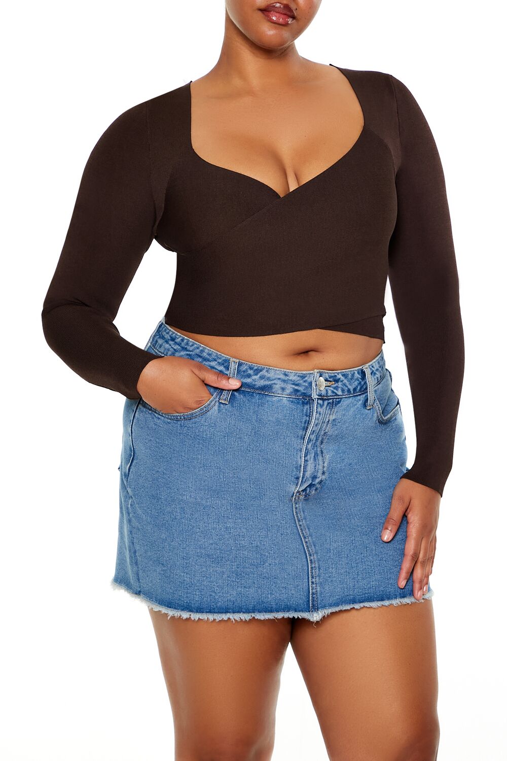 Plus Size Crossover Sweater | Forever 21 on sale