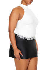 Plus Size Rhinestone-Trim Tank Top | Forever 21 discount