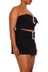 Plus Size Rhinestone Buckle Tube Top | Forever 21 sale