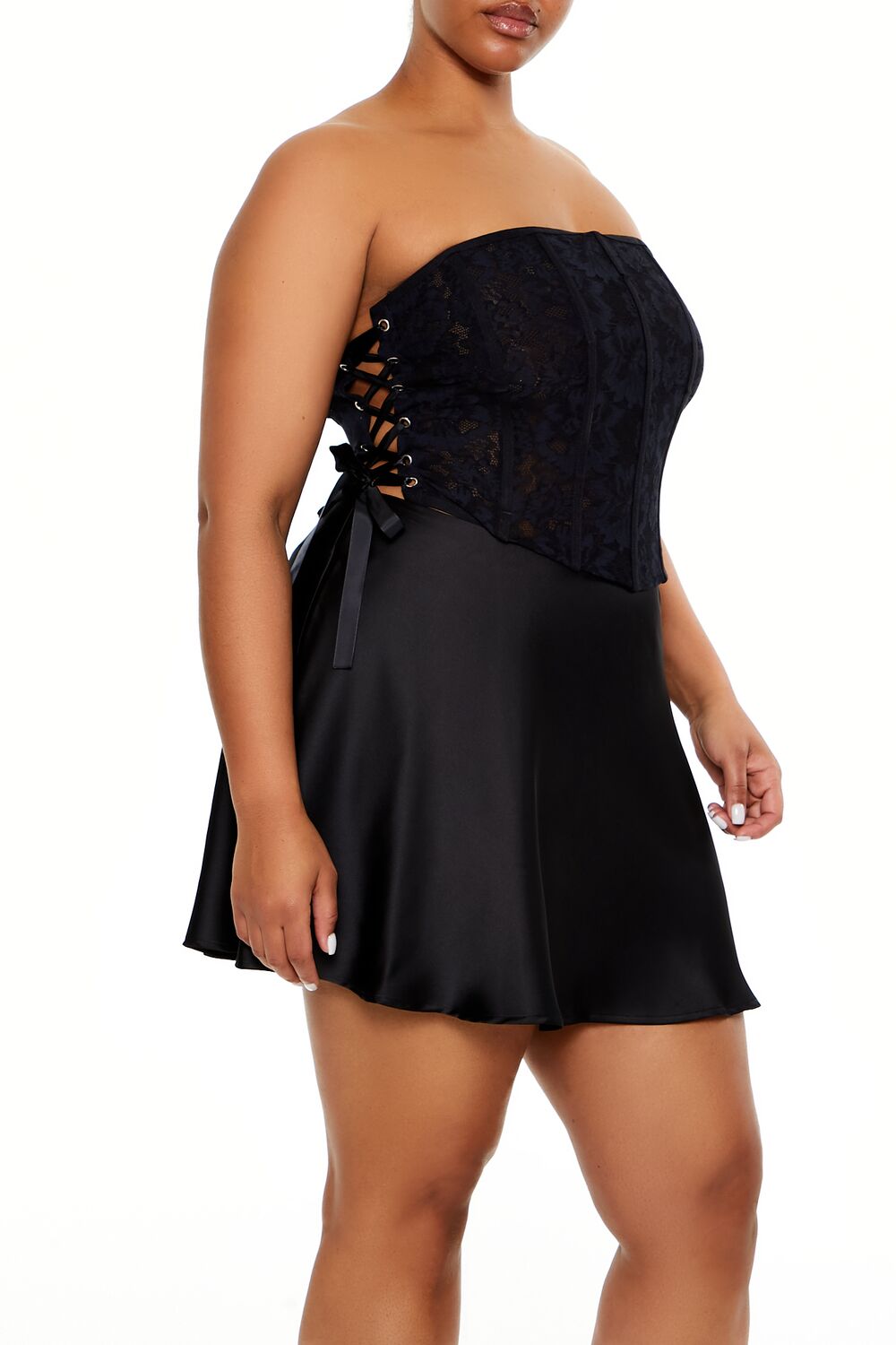 Plus Size Lace-Up Tube Top | Forever 21 on sale