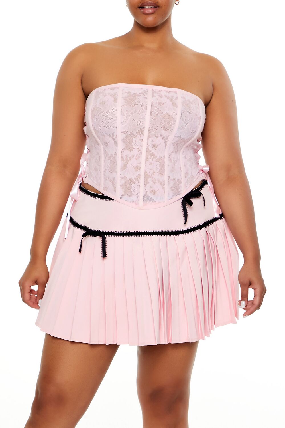 Plus Size Lace-Up Tube Top | Forever 21 on sale