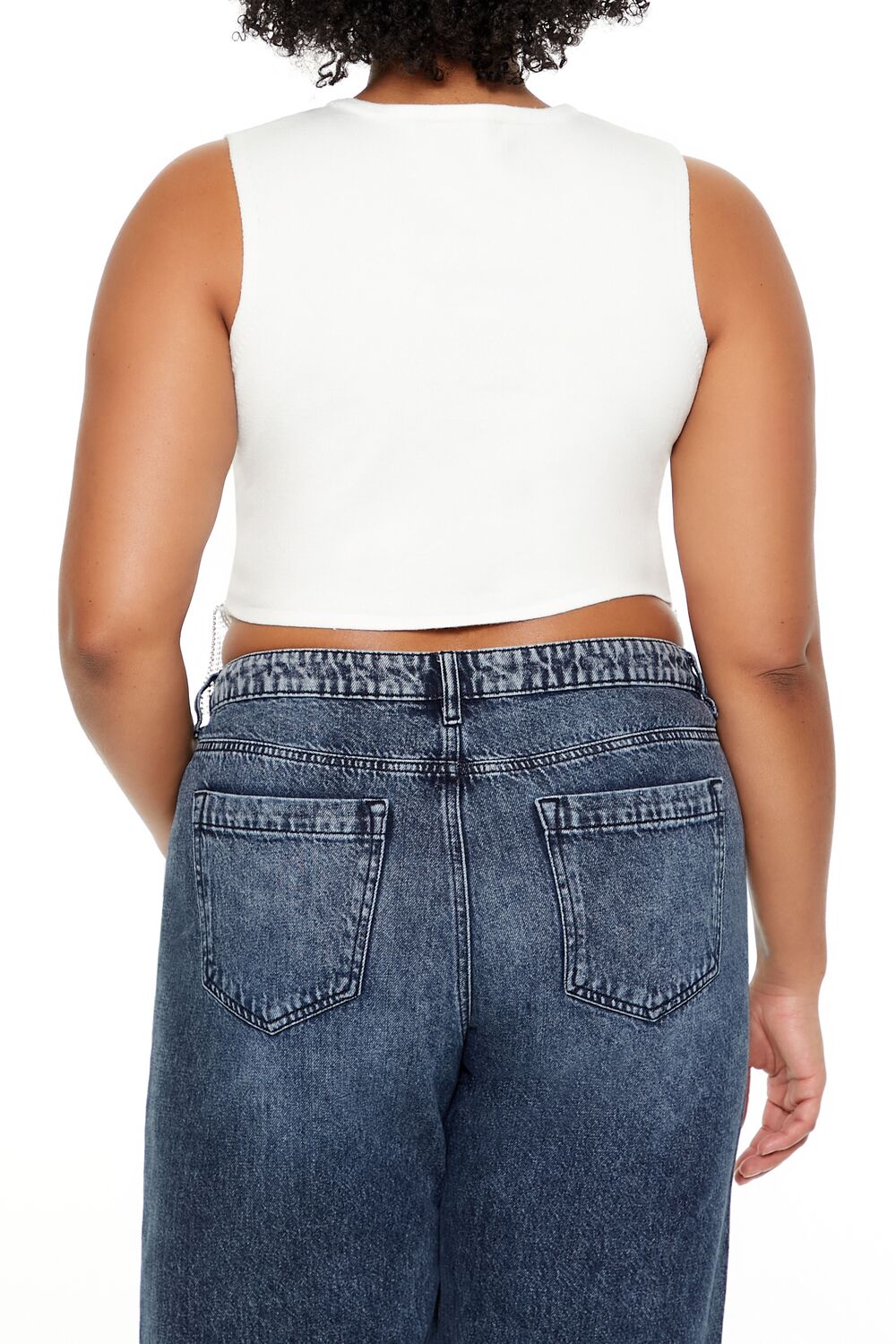 Plus Size Sweater-Knit Rhinestone Crop Top | Forever 21 outlet