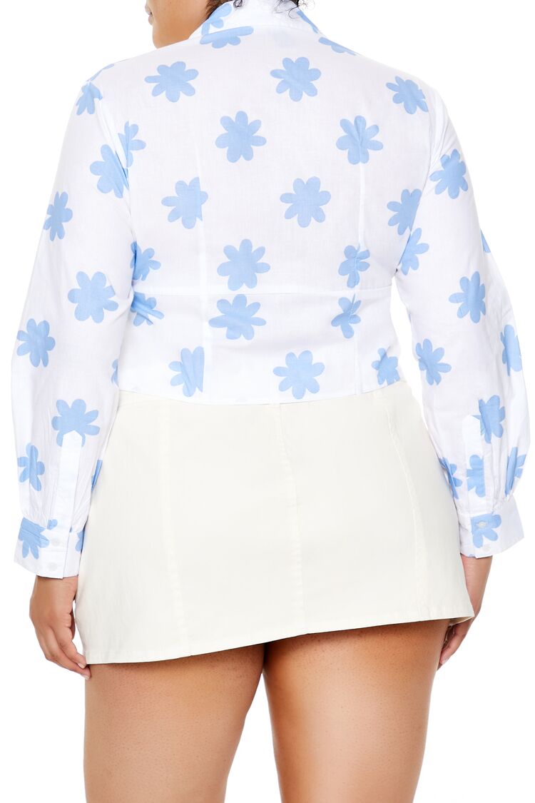 Plus Size Floral Print Cropped Shirt | Forever 21 on sale