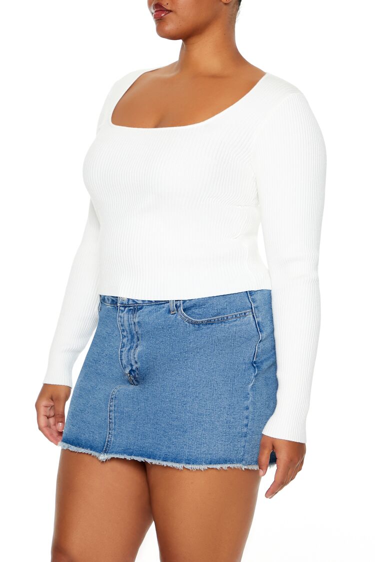 Plus Size Ribbed Sweater-Knit Top | Forever 21 US