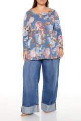 Plus Size Floral Print Flounce Top | Forever 21 discount